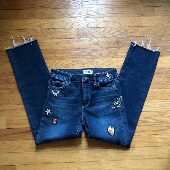 PAIGE Jaqueline Straight Military Patch Raw Hem - Picture 6 of 14